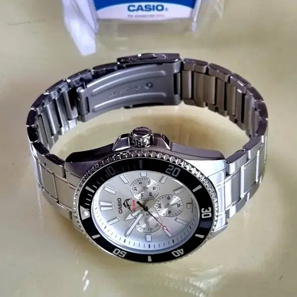 빈티지 극미품 유니콘 CASIO MDV-303D-7AV 백새치 청새치 흑새치 밀리터리 군사워치 다이버 카시오시계 - 4번째 이미지