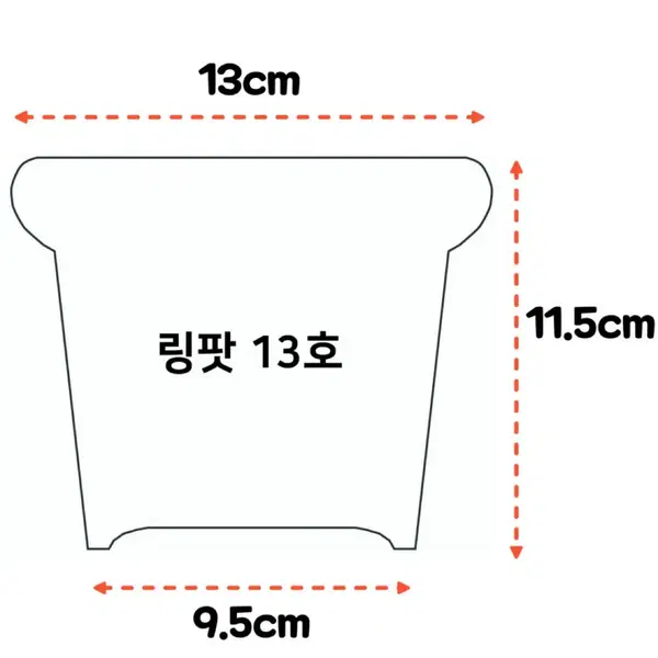 그로브팟 수제 고화도 유약 링팟 13호 꽃무리 - 3번째 이미지